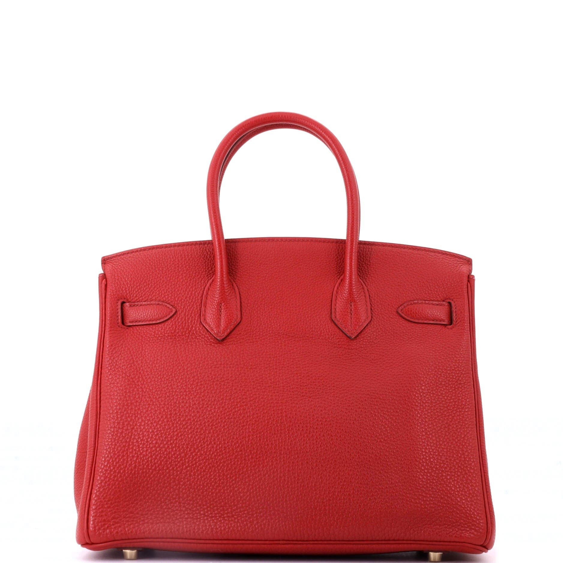 Birkin Handbag Red Togo with Gold Hardware 30, Alternate, color, Rouge Garance