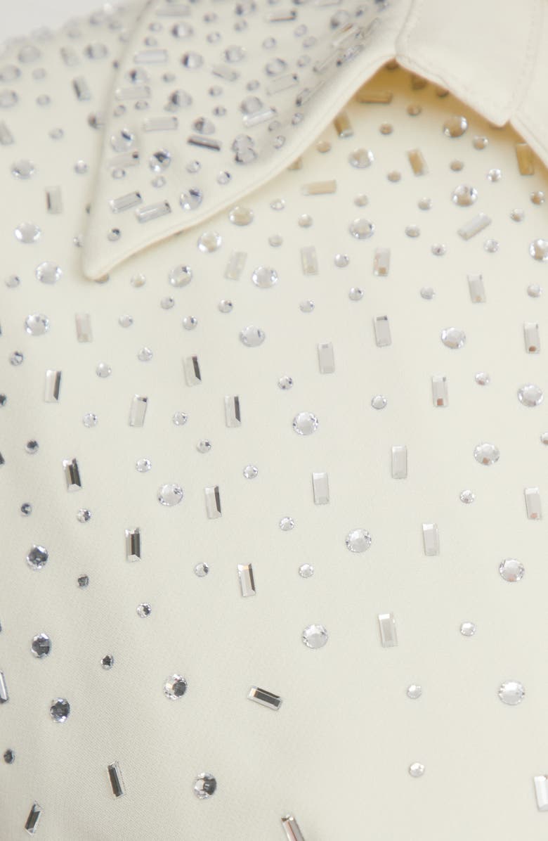 NASTY GAL Hotfix Festival Diamante Tailored Romper, Alternate, color, 