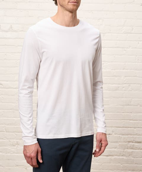 Organic Cotton Men's Softspun Essential Crewneck Long Sleeve Tee