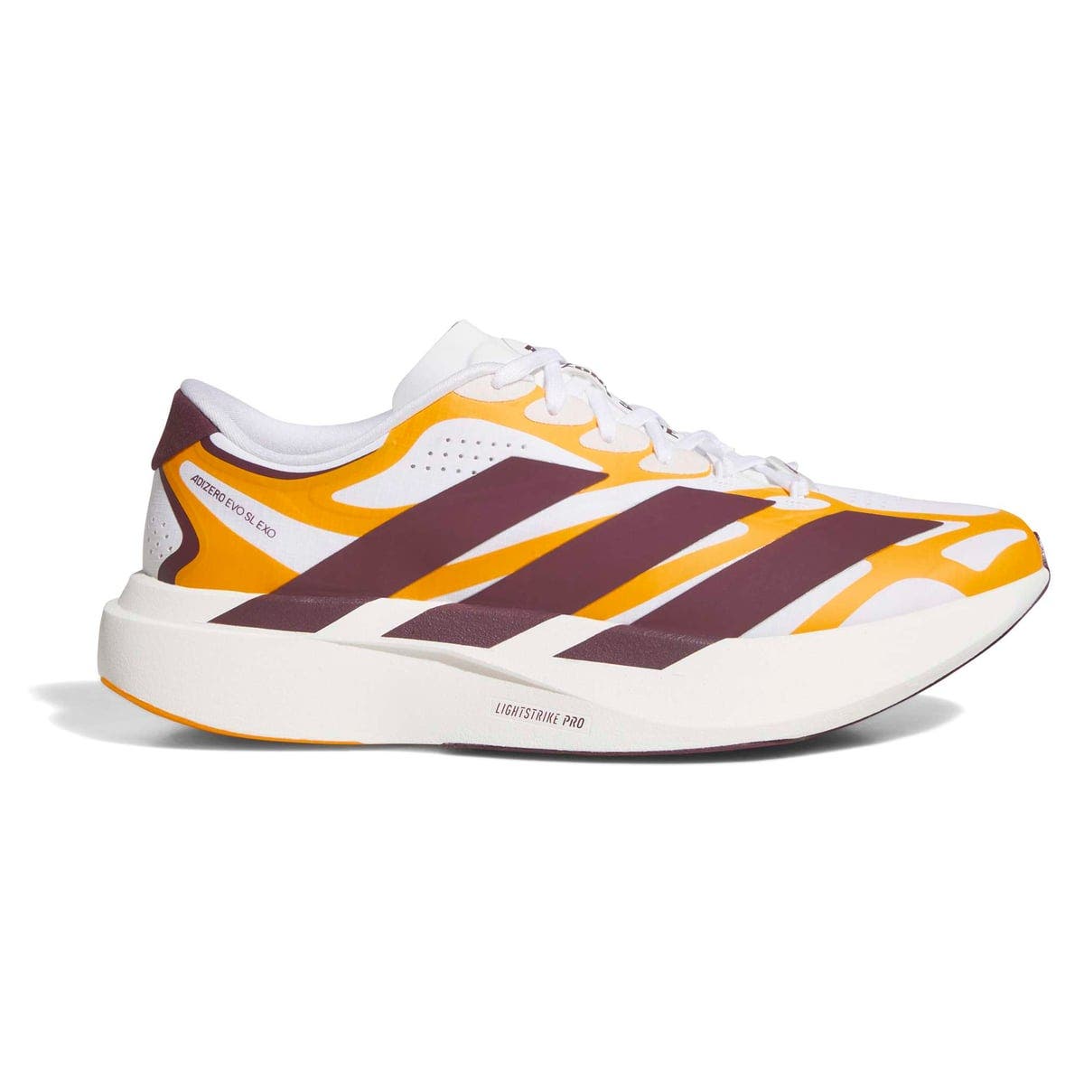 Unisex adidas  White Arizona State Sun Devils Adizero EVO SL EXO Sneakers, Alternate, color, White