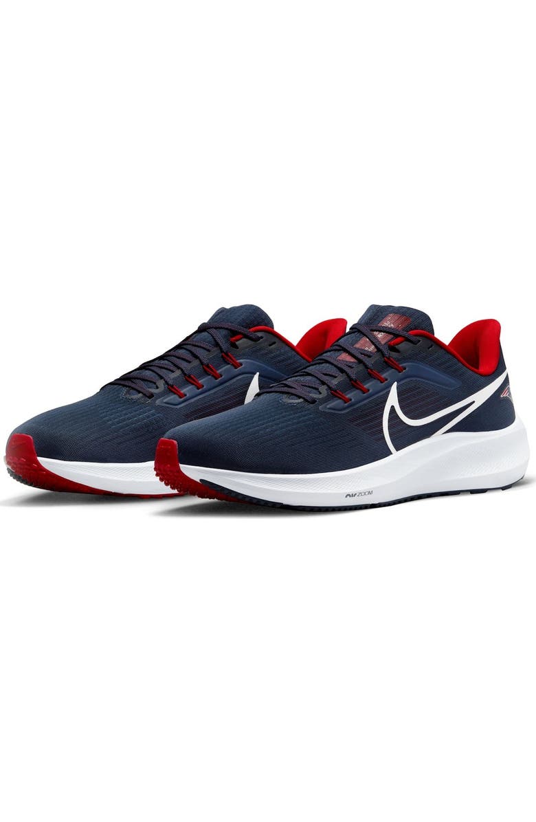 Nike Unisex Nike Navy New England Patriots Zoom Pegasus 39 Running Shoe, Alternate, color,