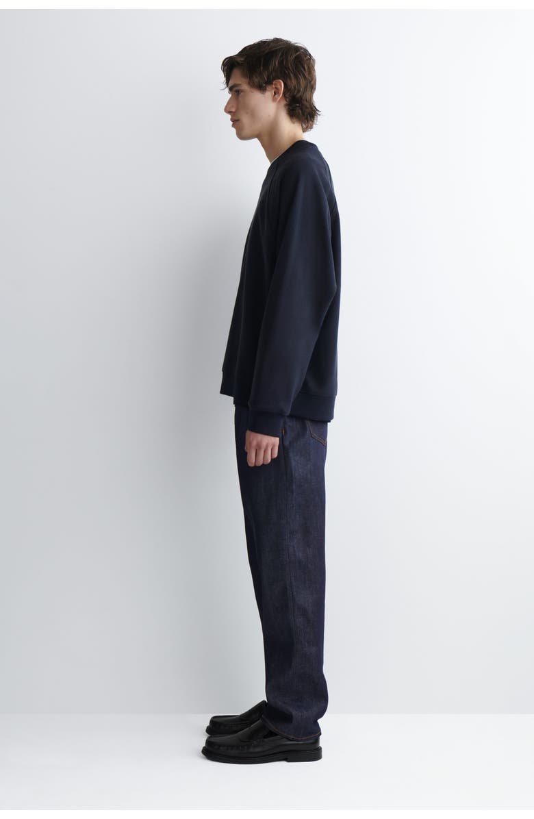 COS Corduroy-Jersey Sweatshirt, Alternate, color, Navy