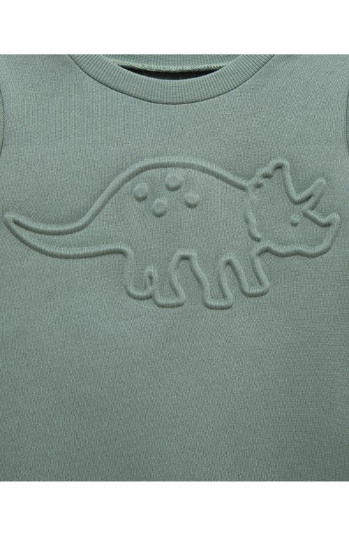 Little Me Dino Sweatshirt & Joggers Set In Gray