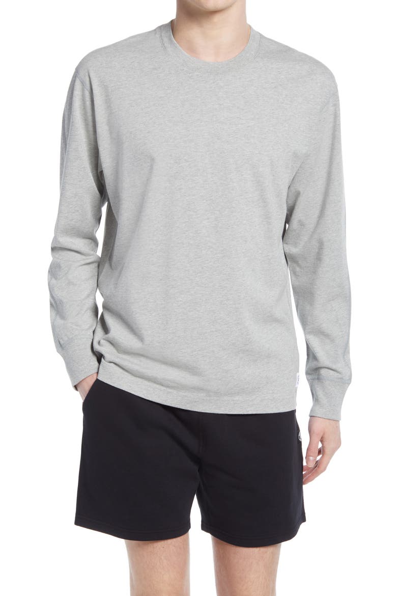 Midweight Jersey Long Sleeve T-Shirt, Main, color, H. GREY