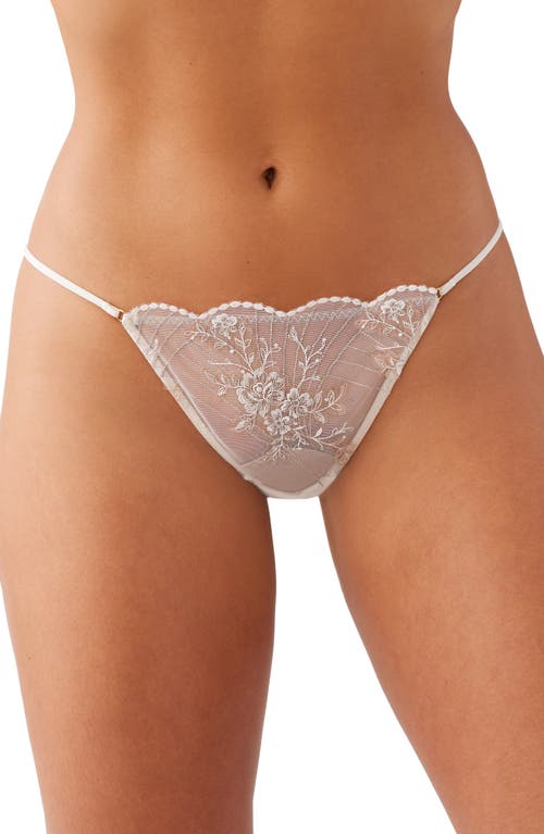Wacoal Midnight Soirée Metallic Embroidered G-string In Gold