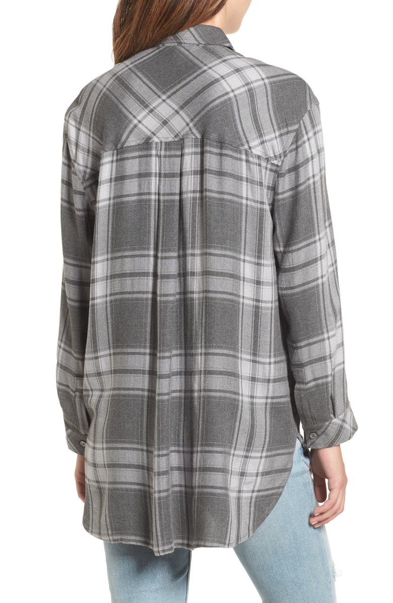 BP. Oversize Flannel Shirt, Alternate, color, 