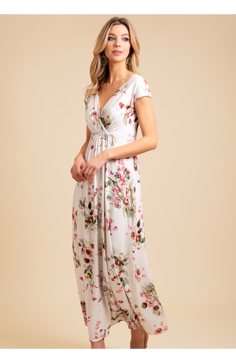 Alie Street London Sophia Maxi Dress Petite, Alternate, color, Petal Pink Floral