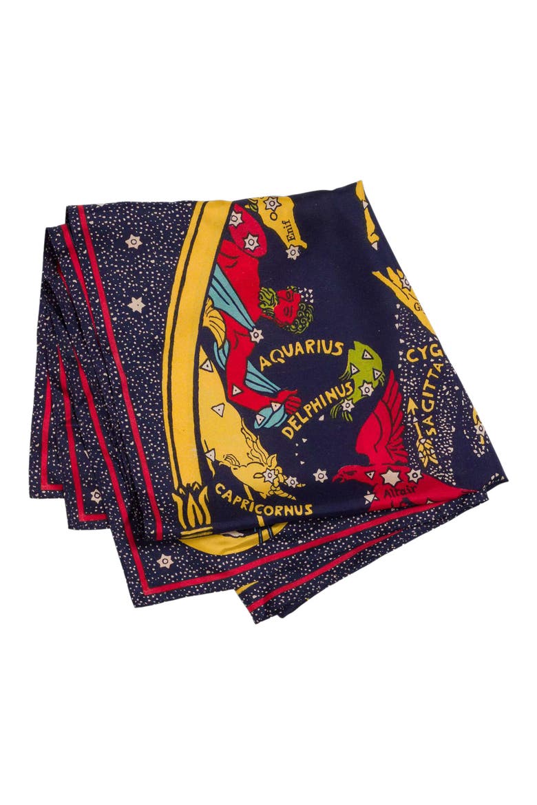 The Scarf It Down Silk Scarf, Alternate, color, COSMOS