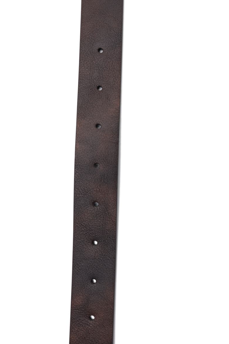 Perforated Reversible Faux Leather Belt, Alternate, color, DARK CHOCOLATE