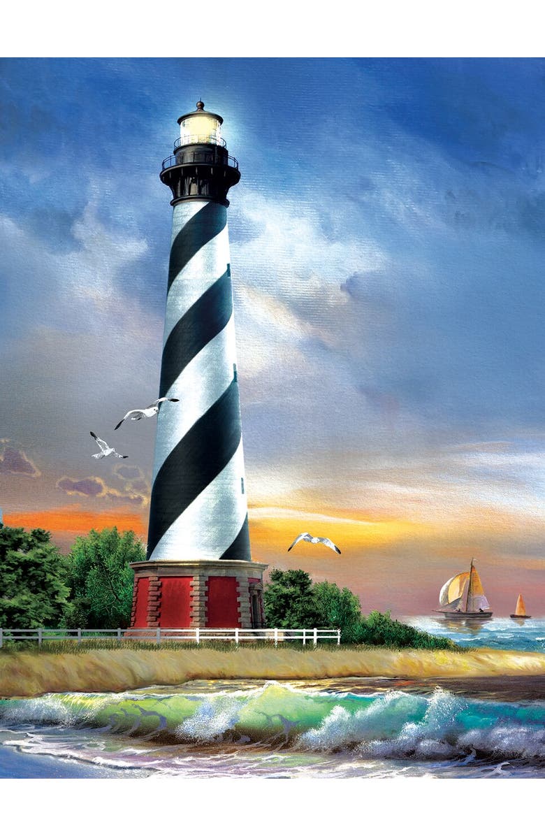 Sunsout Cape Hatteras Lighthouse 500 piece Jigsaw Puzzle for Adults, Main, color, Multicolor