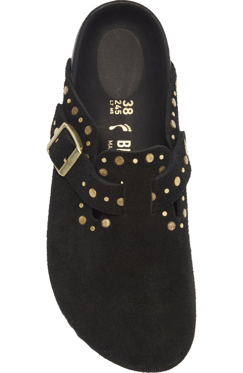 Birkenstock Boston Rivets Exquisite Clog, Alternate, color, Black