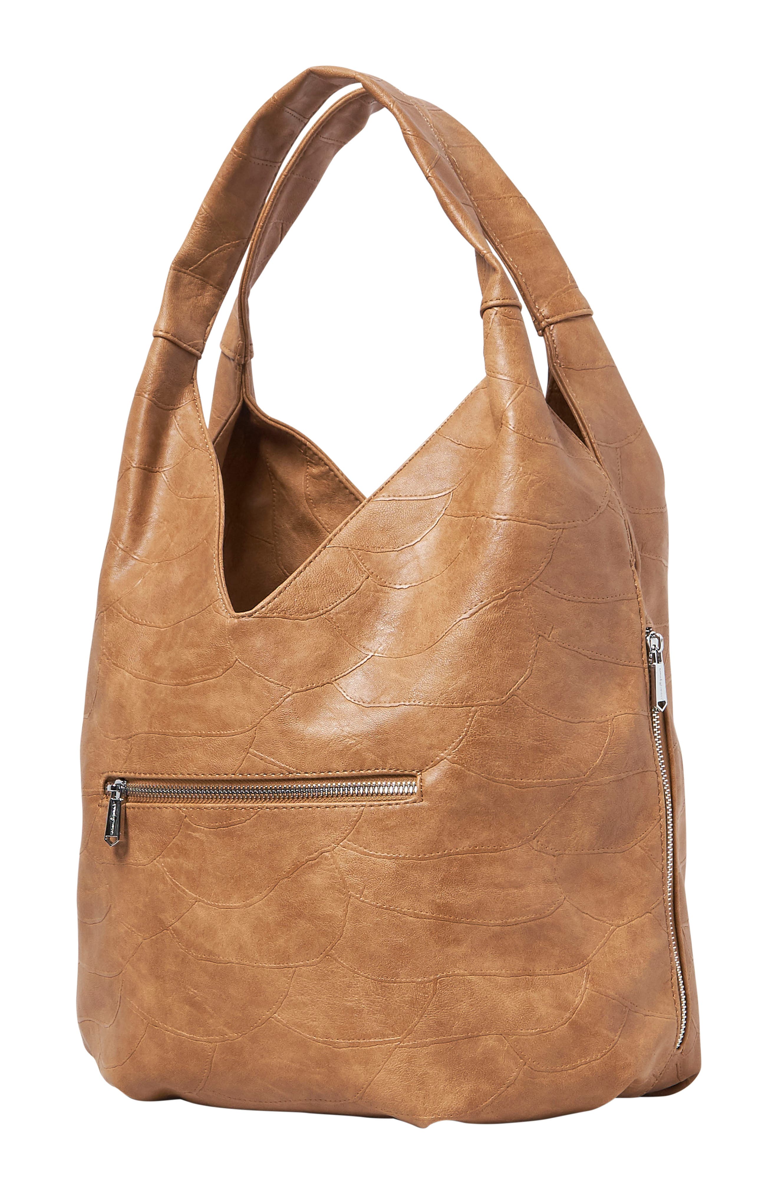 Tenderness Vegan Leather Hobo, Alternate, color, TAN