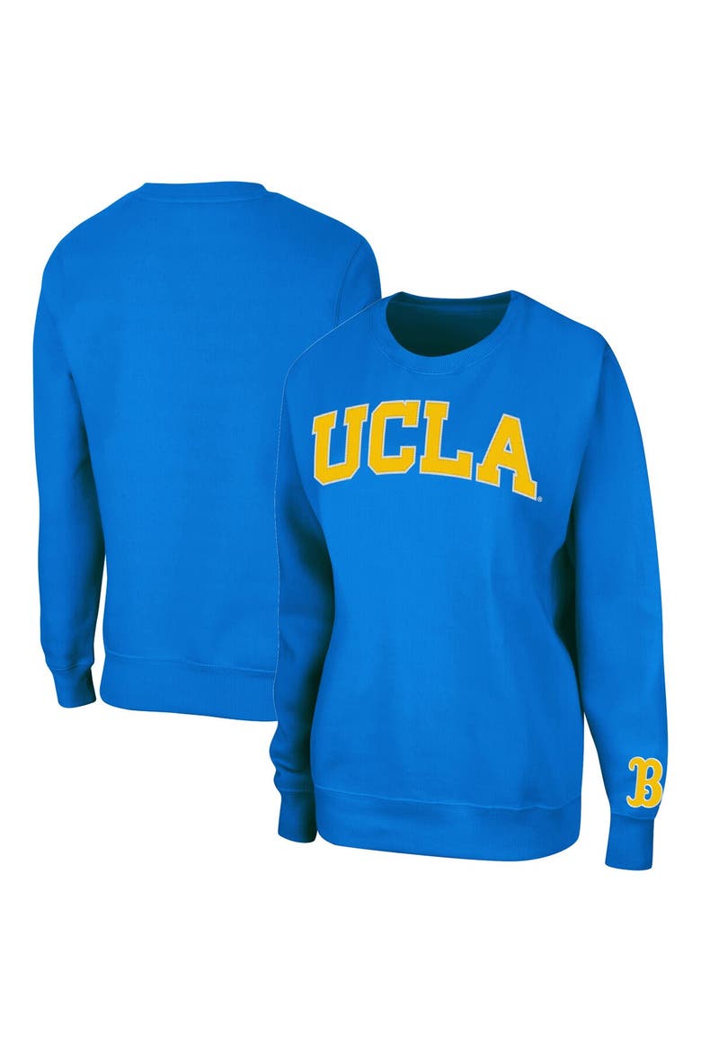 Women's Colosseum Blue UCLA Bruins Campanile Pullover Sweatshirt, Main, color, Blue