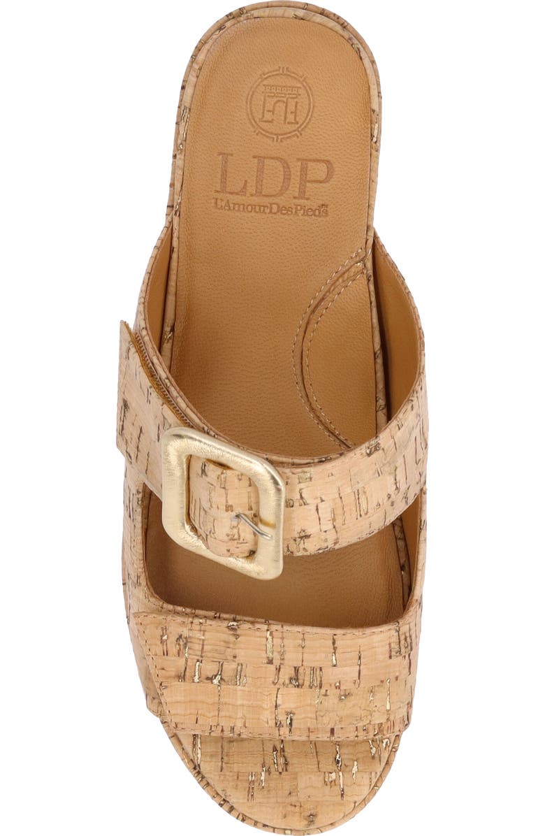 L'Amour des Pieds Minetta Sandal, Alternate, color, Natural/ Gold