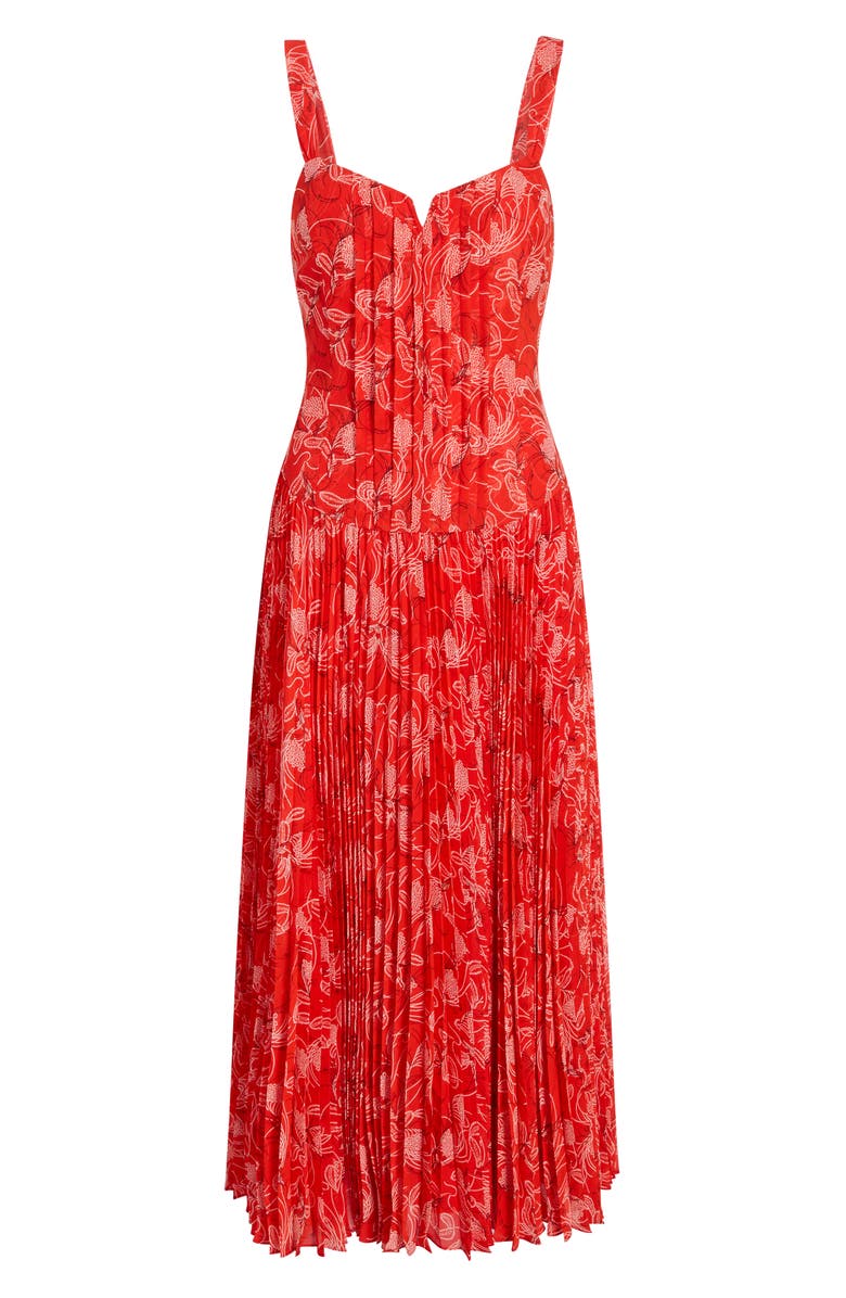 Cinq à Sept Botanical Floral Print Sleeveless Maxi Dress, Alternate, color, Bisou Multi