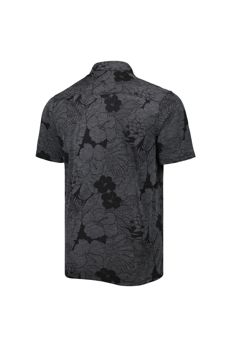 Men's Tommy Bahama Black Atlanta Falcons Miramar Blooms Polo, Alternate, color, Black