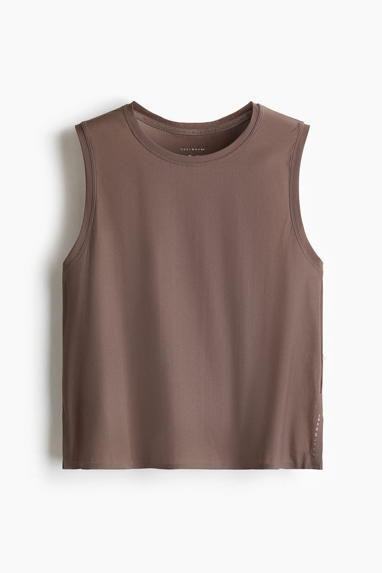 Sports Vest Top With Coolmove, Alternate, color, Smoke