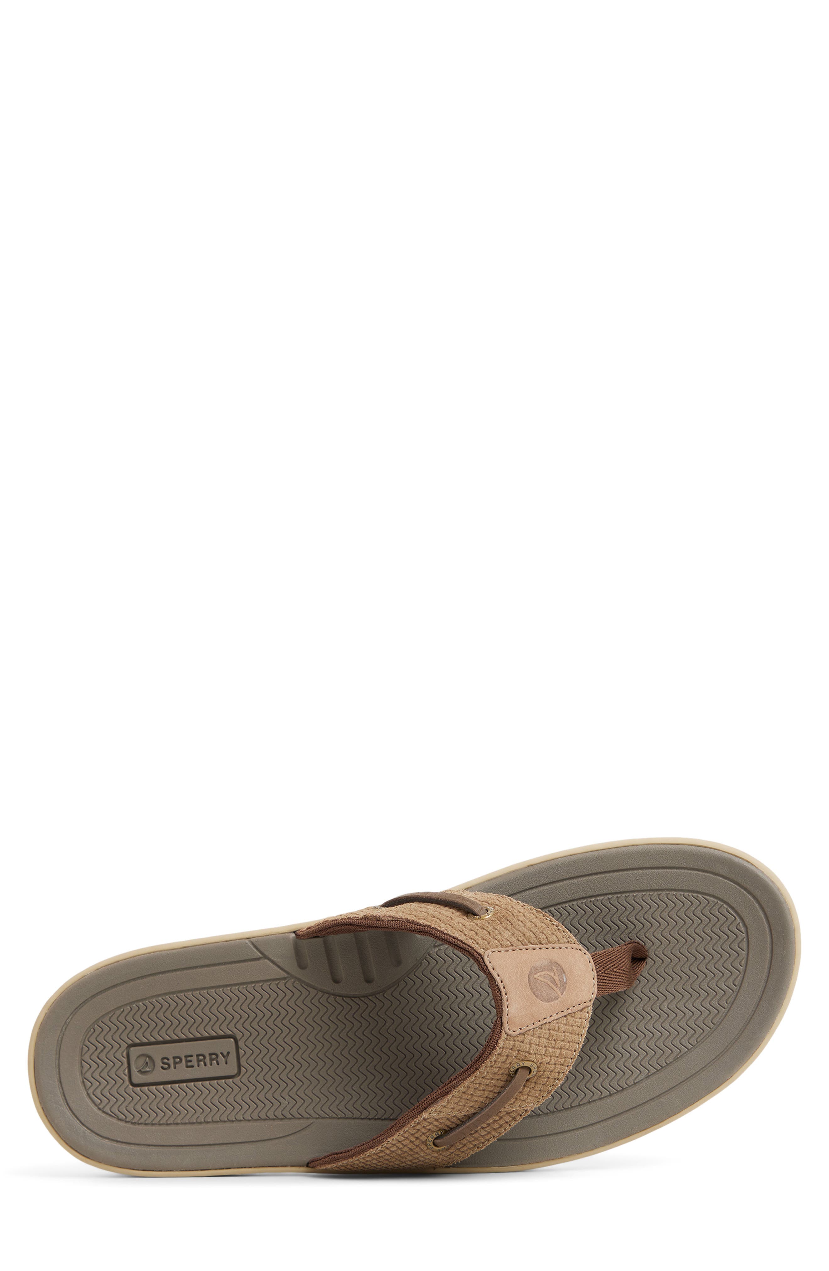 Sperry Baitfish Flip Flop, Alternate, color, Taupe
