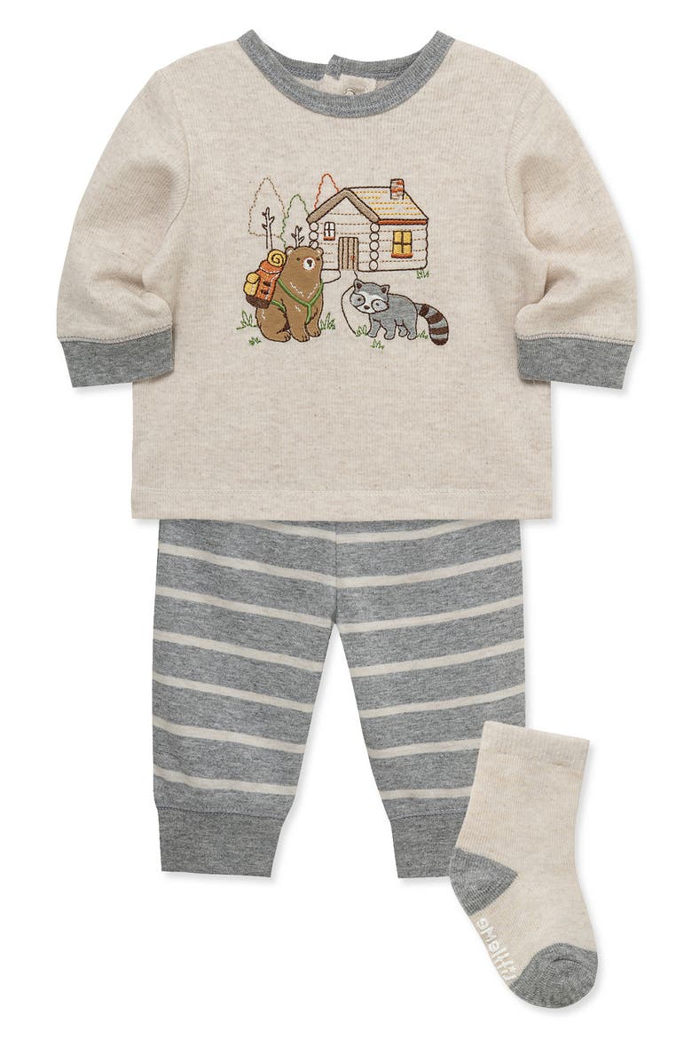 Kids' Cabin 3-Piece Jogger Set, Alternate, color, OATMEAL