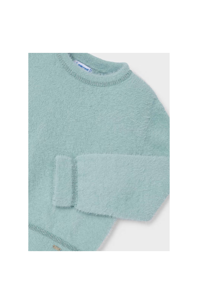 Mayoral Fur Sweater, Alternate, color, Green