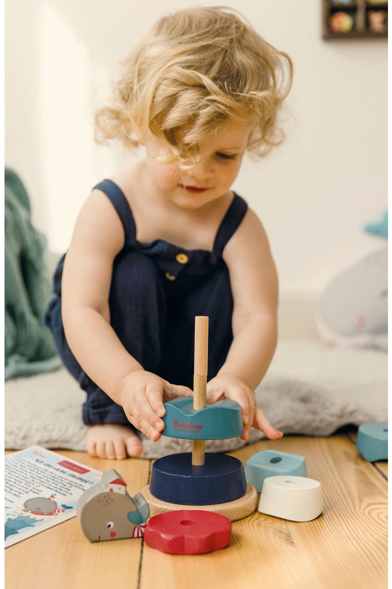 Wilma Whale Stacking Toy, Alternate, color, Blue