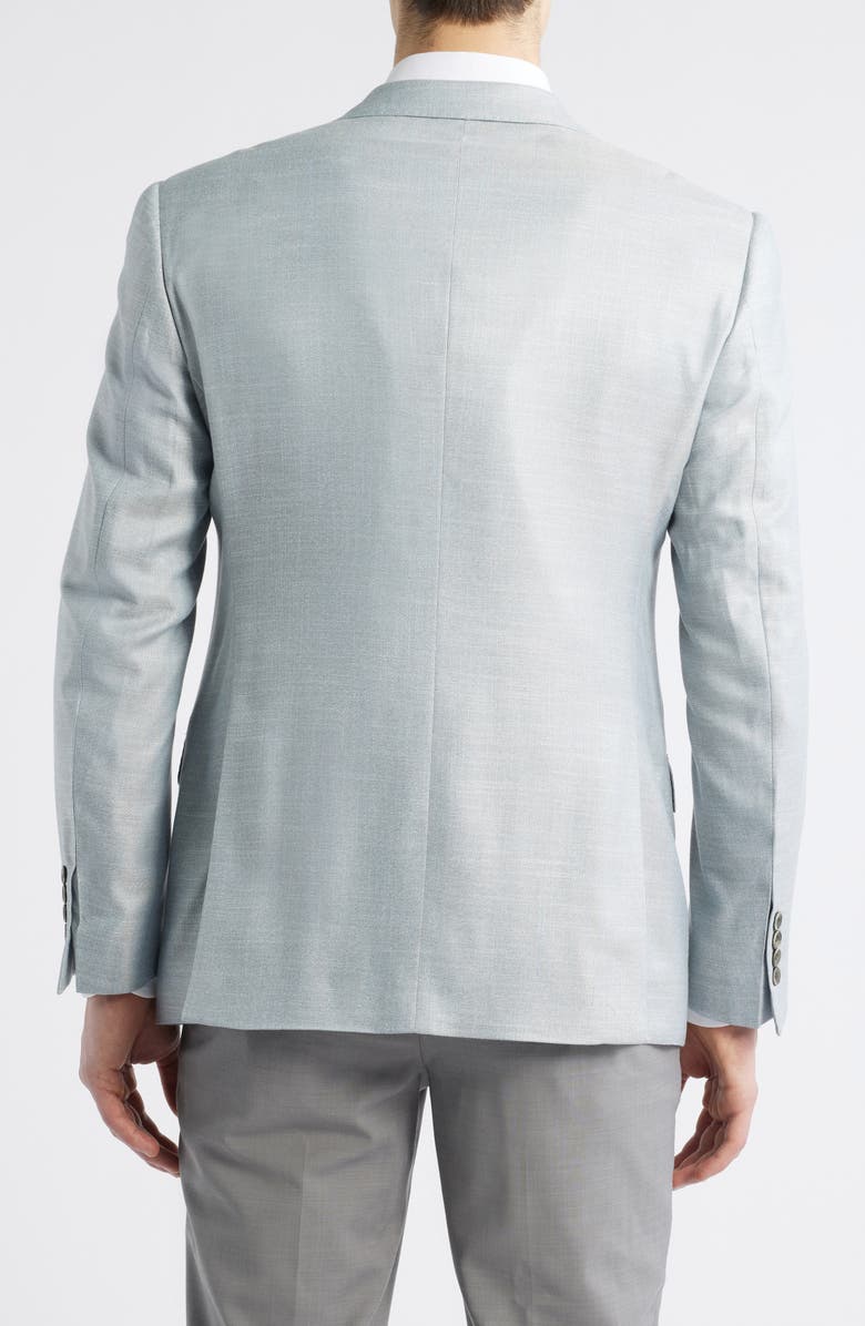 Emporio Armani Viscose Sharkskin Sport Coat, Alternate, color, Grey