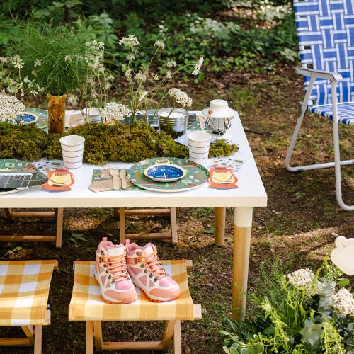 Daydream Society Camp Explorer Lets Get Lost Canvas Banner In Multi