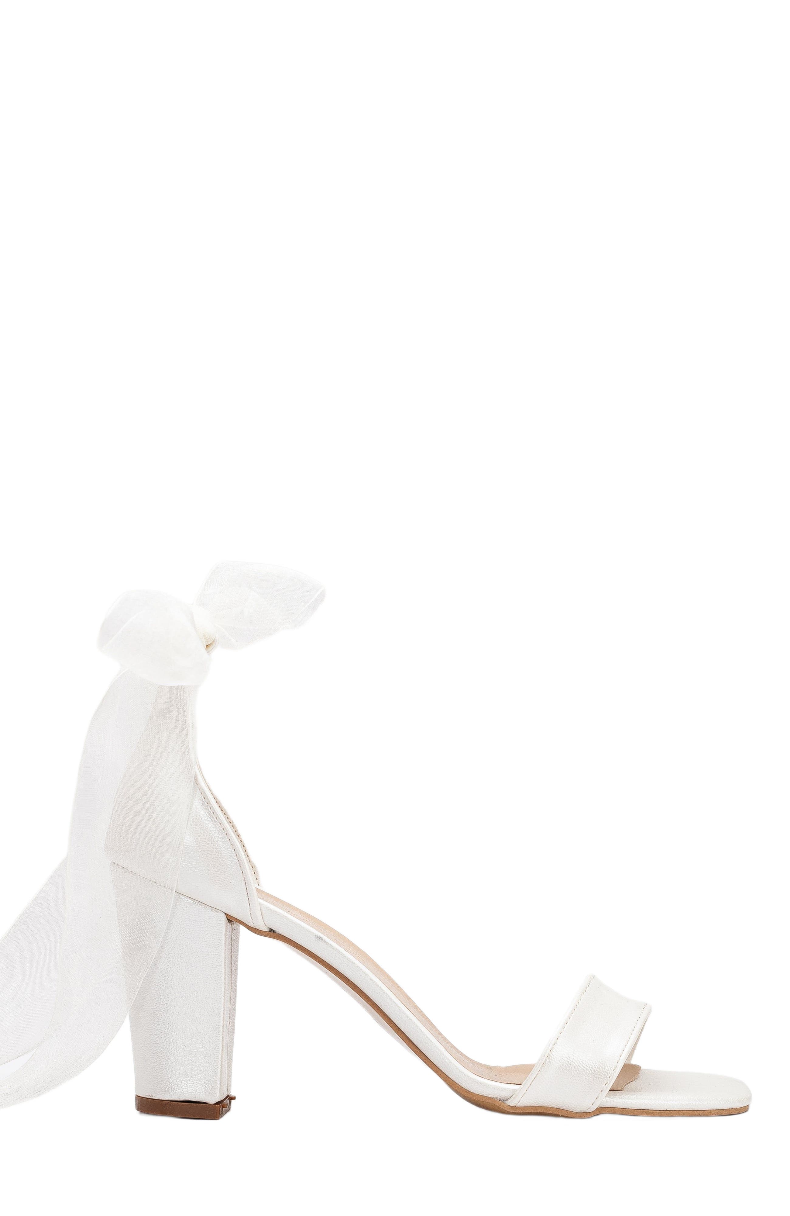 Forever & Always Shoes Ariadne High Heels Sandals with Ribbon, Main, color, Ivory