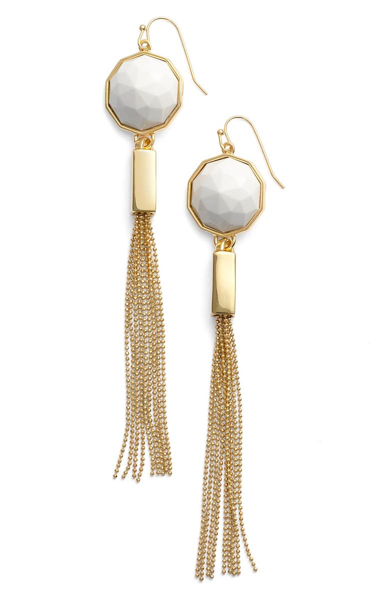 Trina Turk Tassel Drop Earrings, Main, color, 