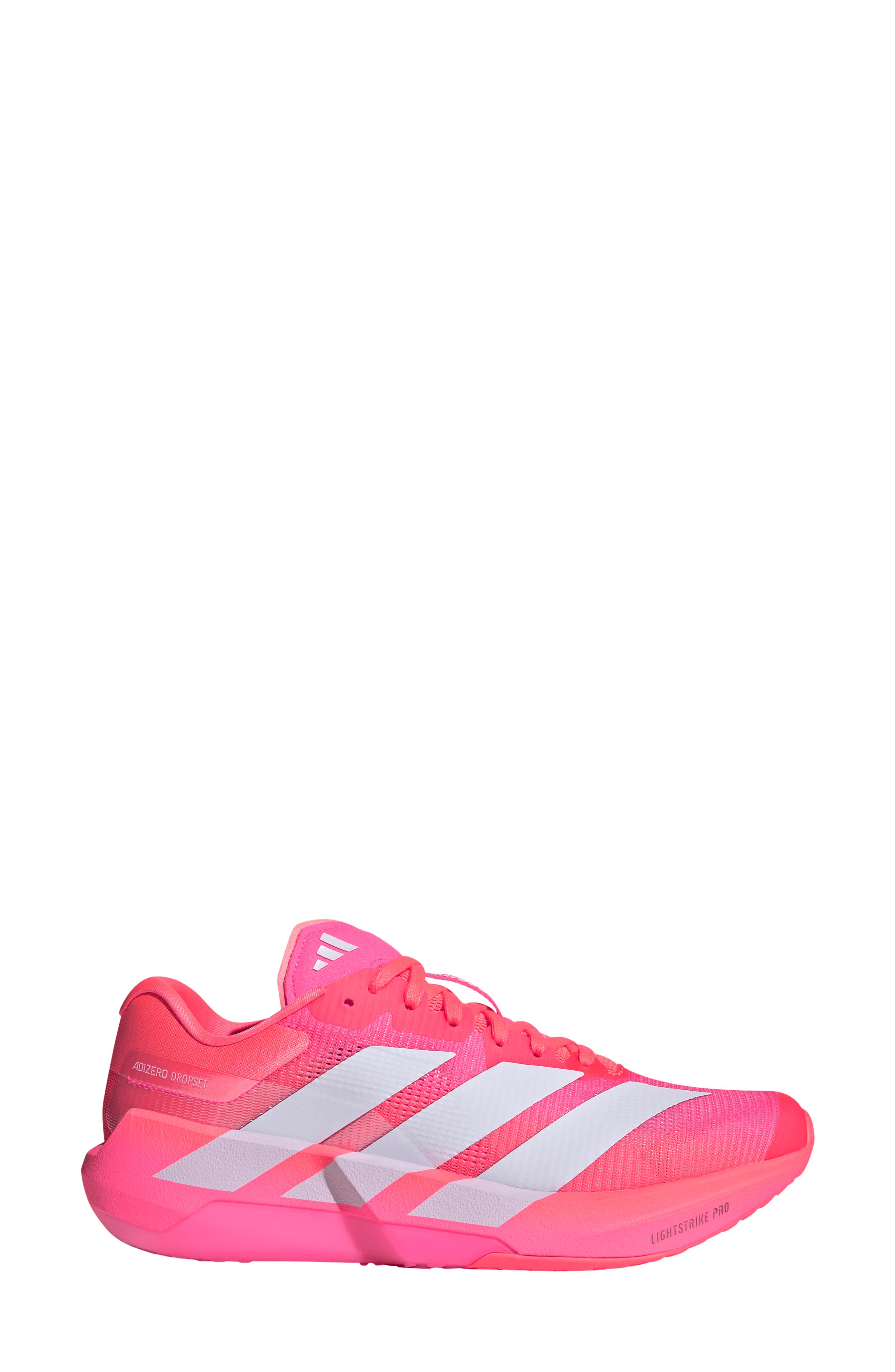 Adizero Dropset Pro Training Shoe, Alternate, color, SOLAR TURBO/ PURPLE/ PINK