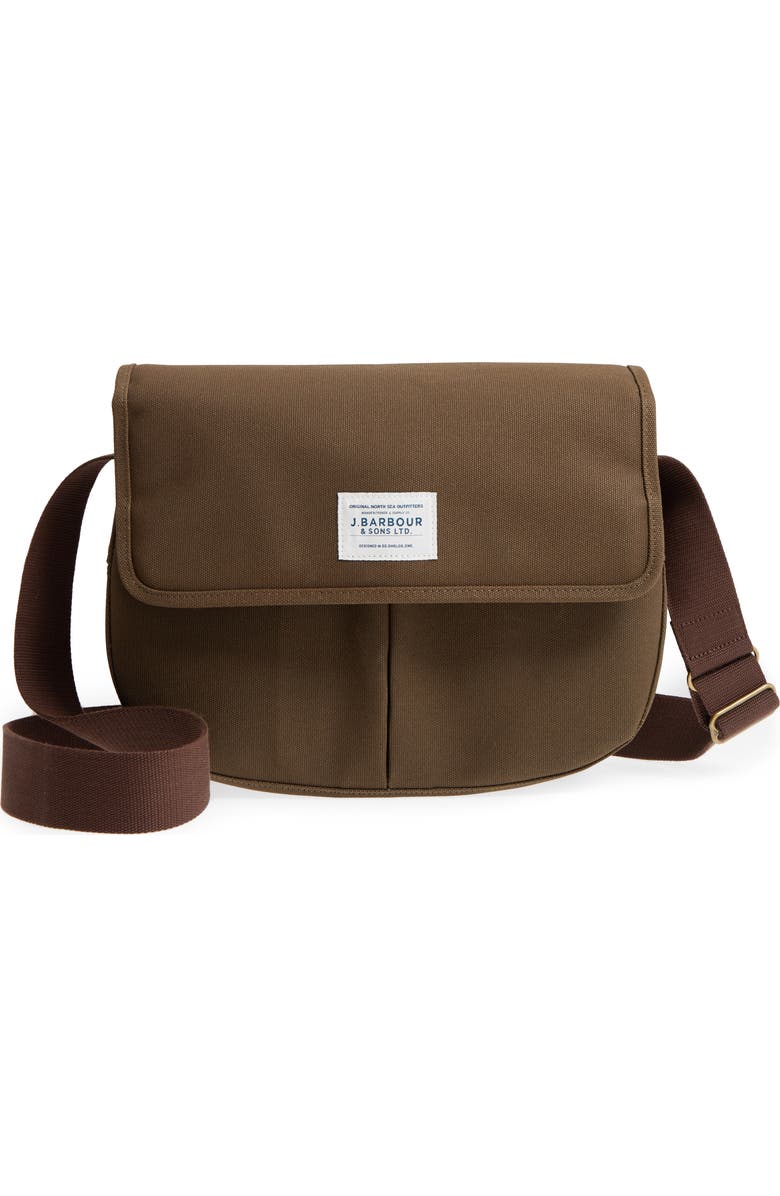 Barbour Tarras Canvas Messenger Bag, Main, color,