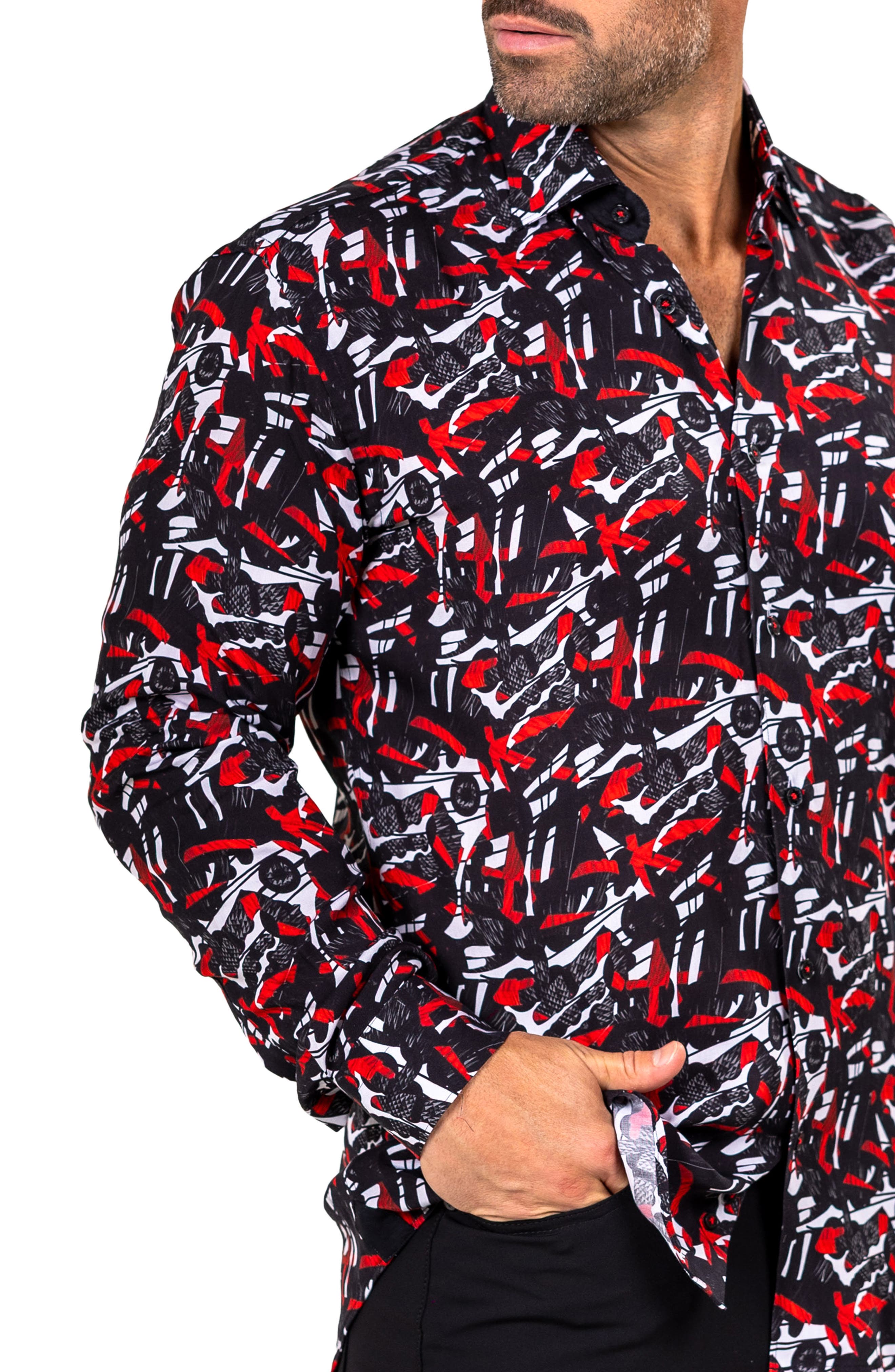 Fibonacci Marthyr 0284 Contemporary Fit Button-Up Shirt - image 2