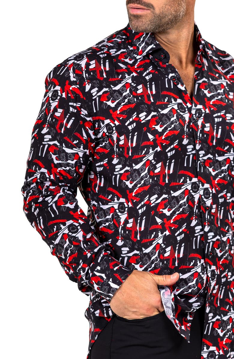 Maceoo Fibonacci Marthyr 0284 Contemporary Fit Button-Up Shirt, Alternate, color, 