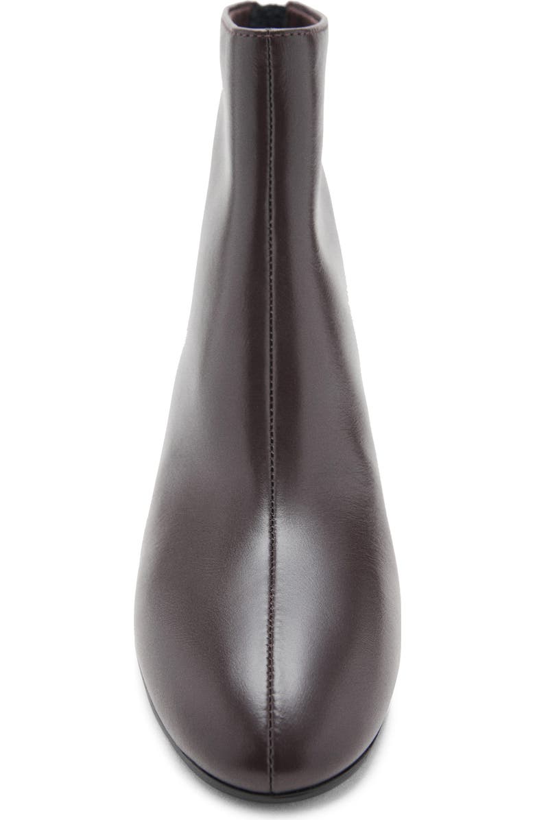 MANGO Claro Ankle Boot, Alternate, color, Dark Brown