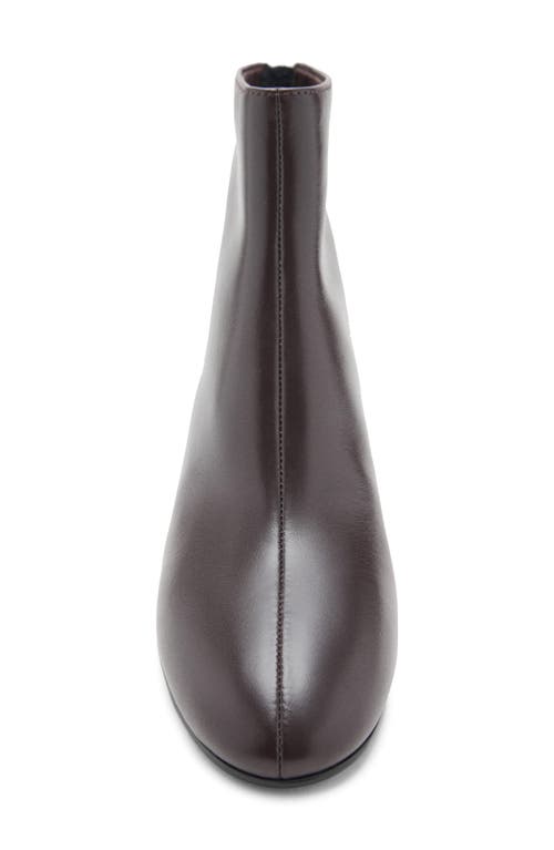 Mango Claro Ankle Boot In Burgundy