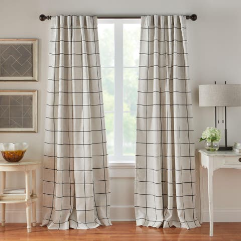 Brighton Rod Pocket Back Tab Window Curtain Panel