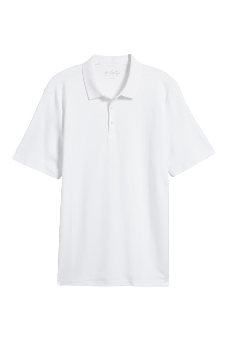 Pima Cotton Polo, Alternate, color, WHITE