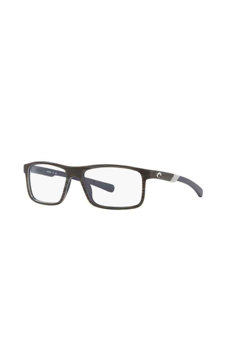 55mm Rectangle optical glasses, Main, color, Silver