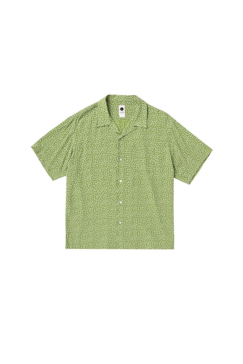 Short Sleeve Deer Shirt, Main, color, Green