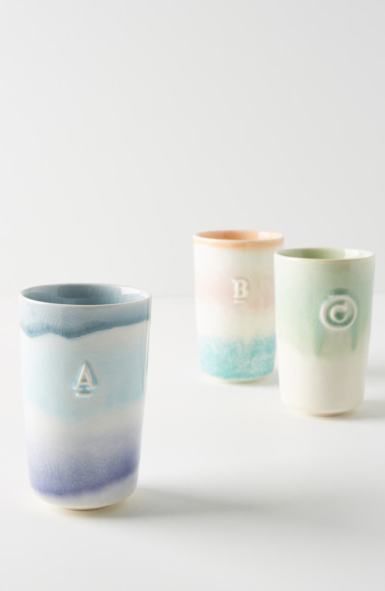 Anthropologie Home Anthropologie Wanda Monogram Tumbler, Alternate, color,