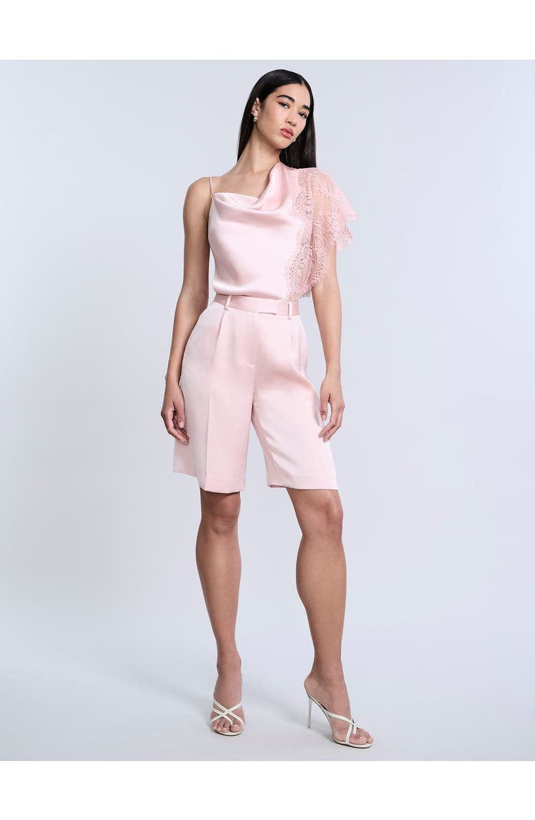 BCBGMAXAZRIA Lace Draped Cami, Alternate, color, Blossom