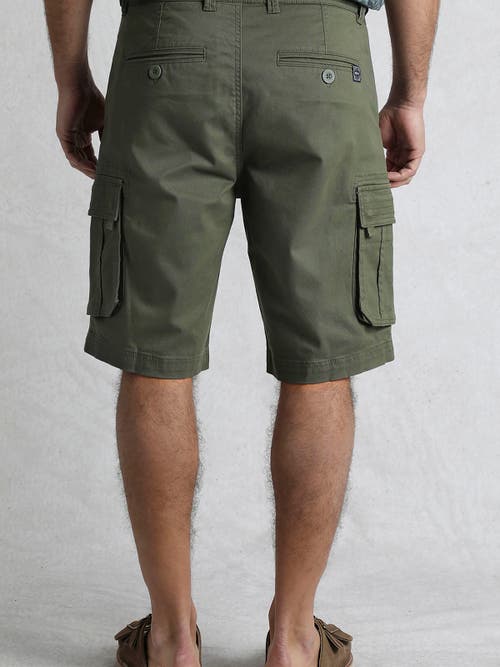 Weird Fish Rigney Cargo Shorts In Green