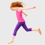 CITY THREADS Girls 100% Soft Cotton Capri Leggings