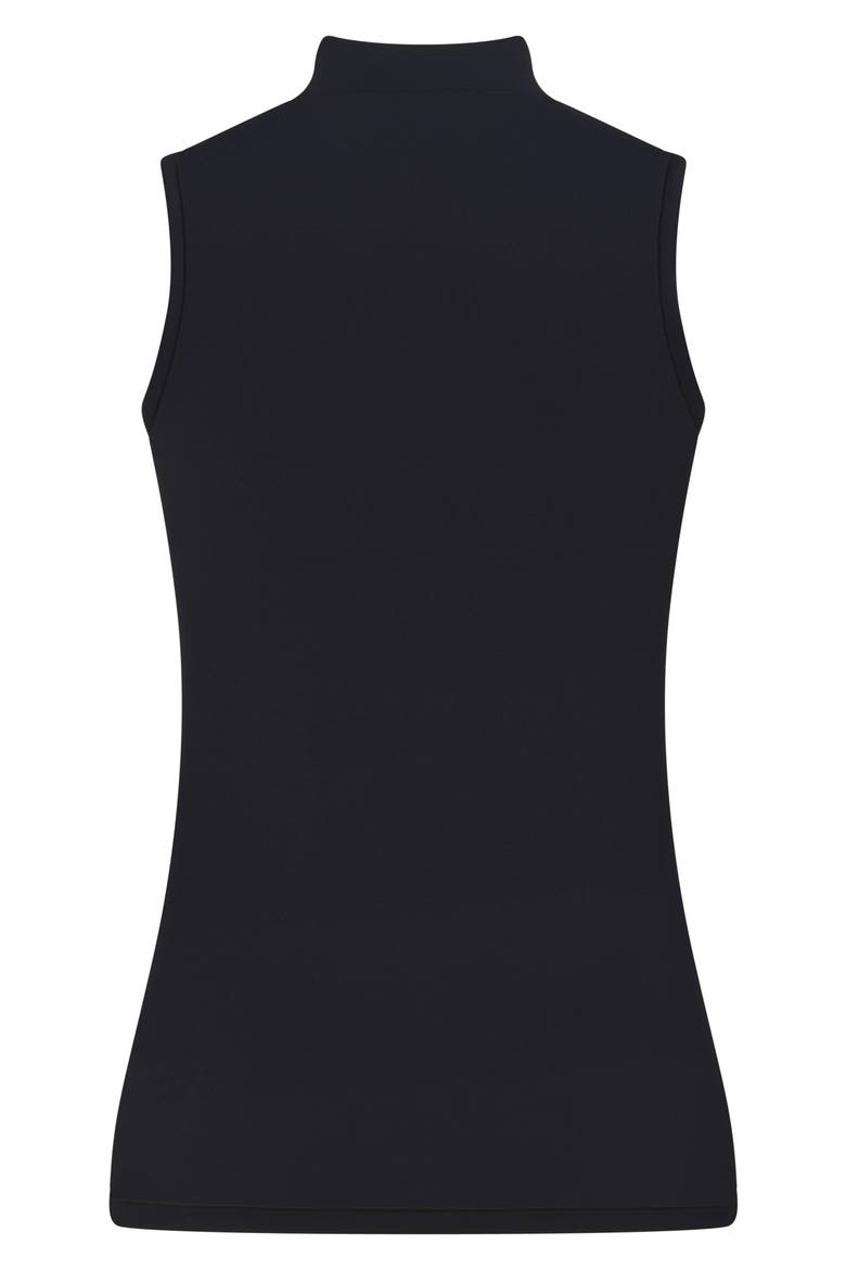 Tabitha Performance Half Zip Tank, Alternate, color, BLACK