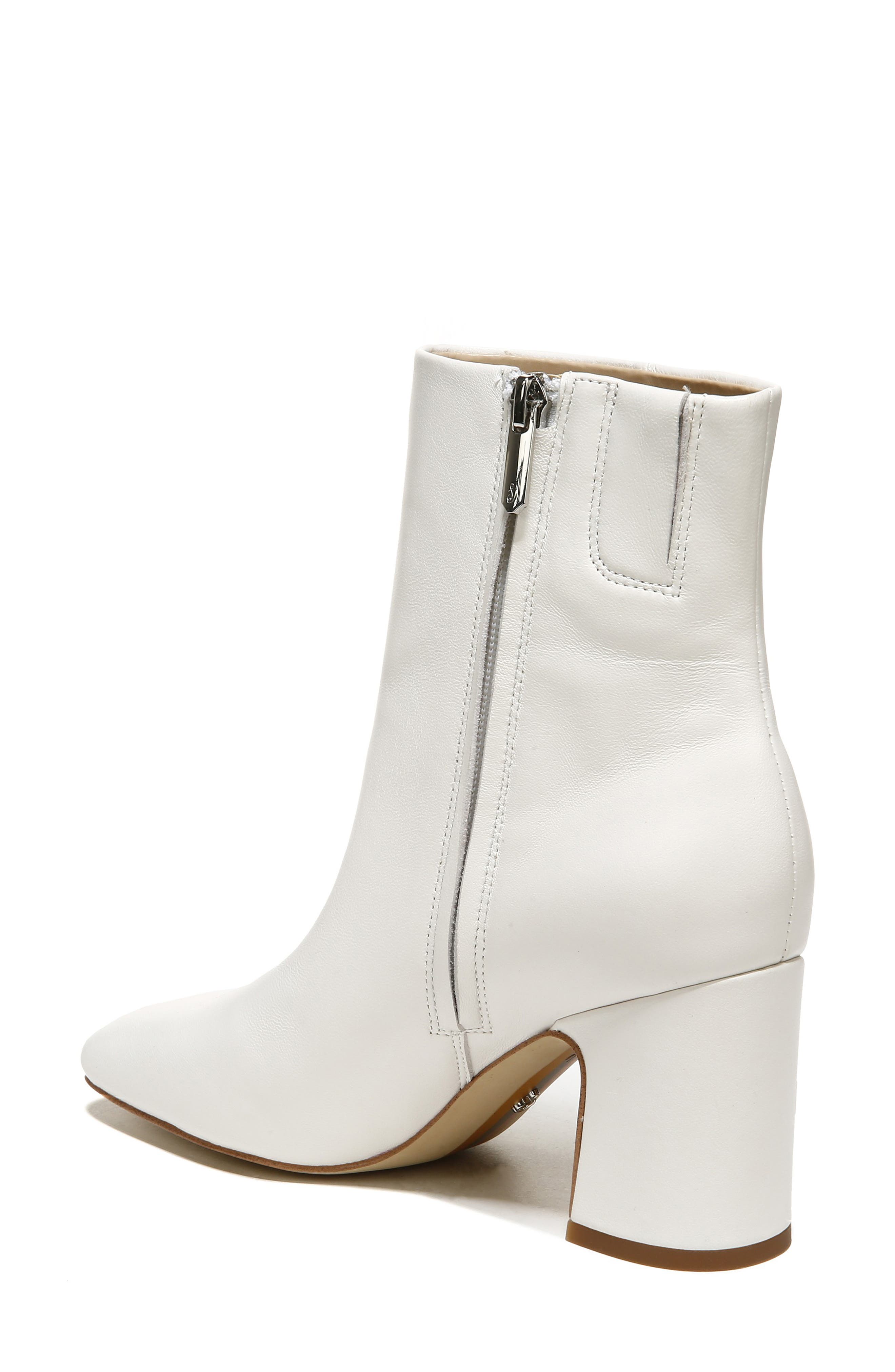 Fawn Block Heel Bootie, Alternate, color, WHITE