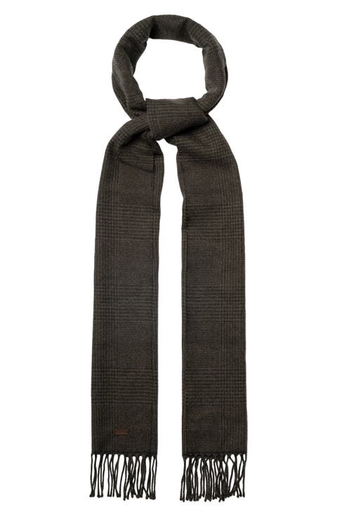 Houndsttoh Check Merino Wool Scarf