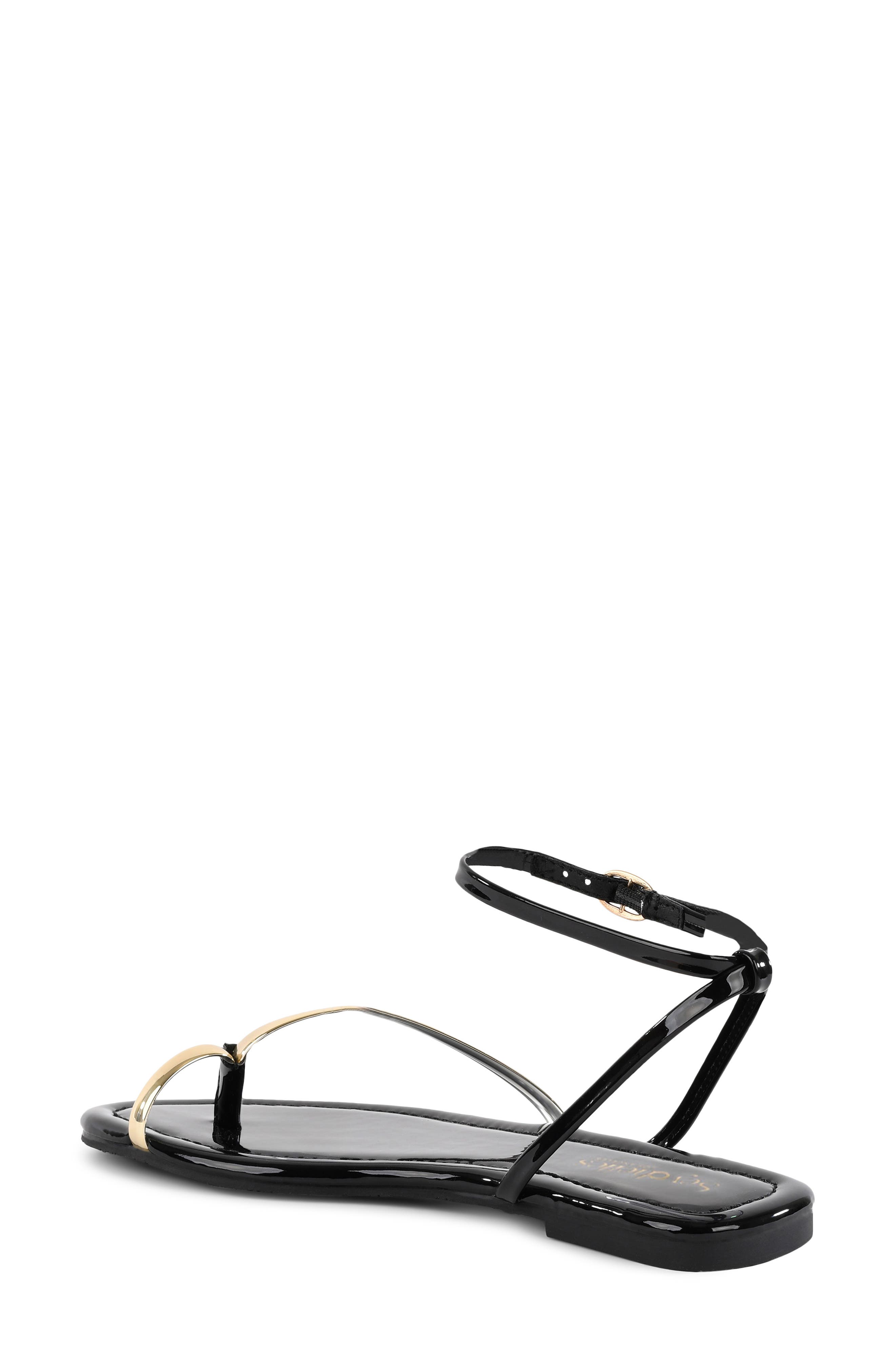 Seychelles A Little Extra Ankle Strap Sandal, Alternate, color, Black
