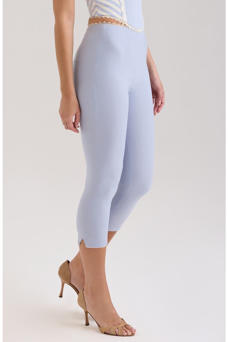 Carella Slim Fit Capris, Alternate, color, ICE WATER