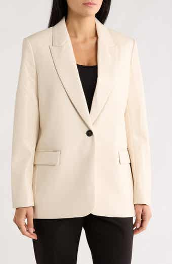 Love Token Alexa Faux Leather Blazer