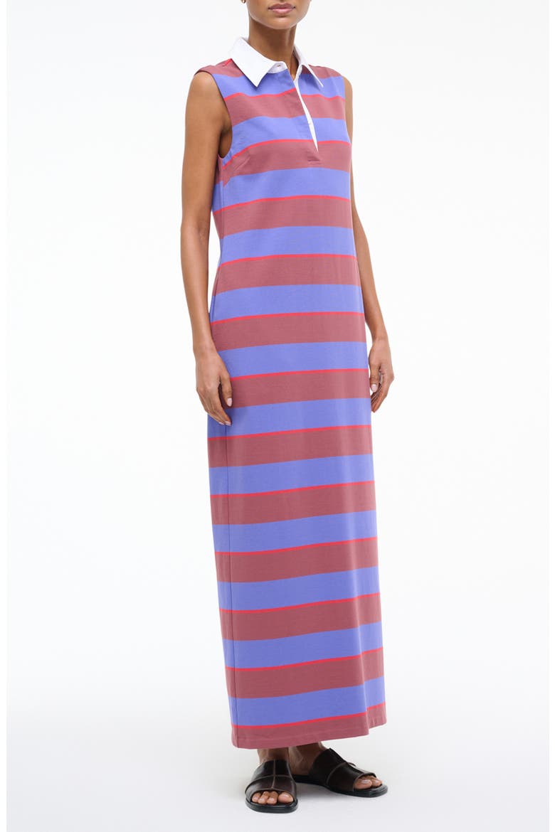 Julius Sleeveless Polo Maxi Dress, Alternate, color, ATLAS RUGBY STRIPE